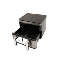 Anbo Air Freyer Double Panier 4L + 4L Digital 5.5L 6L 8L Friteuse électrique sans huile pour usage domestique