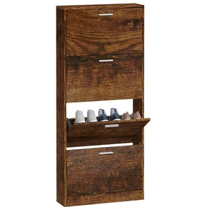 Zapatero moderno de 4 capas de alta calidad personalizado para el hogar dormitorio Hotel y apartamento uso hecho de madera - Product Image 4