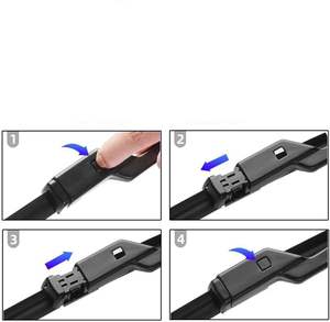 Spazzole tergicristallo Jetour X70 Plus/X70Plus 2021-2023 (anteriore/<span class=keywords><strong>posteriore</strong></span>, struttura senza telaio in gomma naturale, 2 pezzi) per tutte le stagioni - Product Image 6