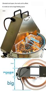 Marmite mélangeuse chauffante électrique à double enveloppe <span class=keywords><strong>pour</strong></span> la sauce tomate, la confiture de fruits et la pâte de haricots, machine à frire - Product Image 3