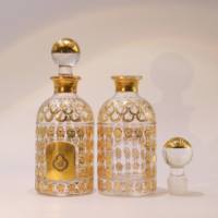 Bouteille de présentation en verre pour parfum artisanal 150 ml, flacon d'attar pour huile de Oud, décanteur d'huile de parfum Abarian avec bouchon en verre – Vente Flash