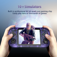 Console de jeu portable rétro WIFI originale R46H 64G 128G ARKOS 2.0 avec écran de 4,2 pouces, lecteur de jeux vidéo portable PSP PS1, WI-FI R36S