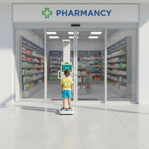 เครื่องชั่งน้ำหนักดิจิตอลอัลตราโซนิกสำหรับโรงพยาบาล ยี่ห้อ Huasheng รุ่น HS-X6 พร้อมวัด<span class=keywords><strong>ค่า</strong></span> <span class=keywords><strong>BMI</strong></span> ไขมันในร่างกาย และส่วนสูงสำหรับเด็ก - Product Image 3