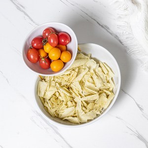 Ciotole per Insalata e Frutta in Porcellana <span class=keywords><strong>a</strong></span> 2 Livelli con Supporto in Acciaio Inox, Design Dew, Vendita Calda 2023 - Product Image 6