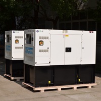 Groupe électrogène diesel industriel 60Hz 480V, type silencieux, 30KW, démarrage automatique, options de démarrage à distance avec ATS