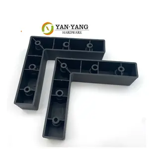 YanYang Factory Sale L-Shaped Plastic Feet Furniture Decorative PP Sofa Cabinet Leg