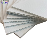 Panneaux en plastique alvéolaire blanc en polypropylène Coroplast PP de 4 mm, 4x8, vierges, pour la vente en gros