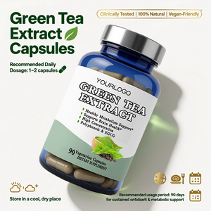 Fabrieks-OEM Buikvetverbrander Verwijderaar Capsules Slankmakende Groene Thee Extract Capsules Bevorderen Energieverbruik en Vetverbranding - Product Image 4