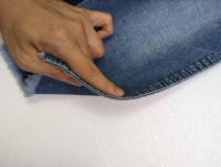 Jeans Tela de mezclilla Algodón Poliéster Spandex Power Stretch Materials para Jeans