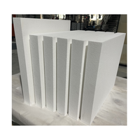 12mm 14mm 2*2ft Papan Serat Mineral Pelapis Tungku Industri Selimut Serat Keramik Kelas COM Densitas 128 Kg/m