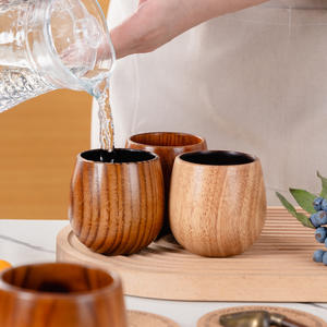Nouvelle Tasse à Thé Japandi Mignonne en Bois de Jujube, Grande Capacité, Écologique, pour Boissons Chaudes ou Froides - Product Image 3