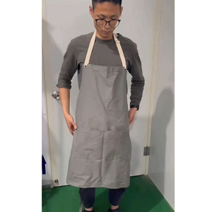 Tạp Dề Cotton Polyester Màu Trắng In Thăng Hoa Nấu Ăn Tại Cửa Hàng Nướng Bbq Bán Sỉ Có Túi - Product Image 4