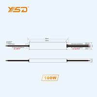 Driver LED 12V 24V AC DC Triac 5 en 1 avec gradation IP67, alimentation LED CV dimmable 60W 100W 150W 200W 300W TRIAC 0-10V
