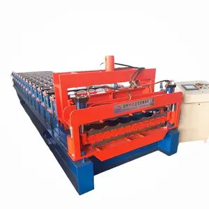 DX Automatic Double Layer Roof Tile Press Galvanized Steel Roll Forming Machine Roofing Sheet Making Machine Use For Industry