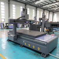 Machine de fraisage CNC économique à 4 axes, type 1325, contrôleur DSP, broche rotative, routeur CNC 3D pour le travail du bois
