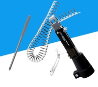 Pistolet à clous à chaîne pneumatique Tête de pistolet à vis Pistolet à clous automatique Machine à clous automatique électrique avec outils à vis