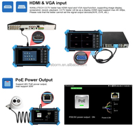 Caméra PTZ 5100C Plus 5,4 pouces tout-en-un 8K 8MP CCTV AHD CVBS CVI TVI 8MP IPC WIFI POE avec entrée VGA HD, testeur moniteur professionnel
