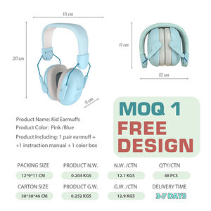 調整可能なイヤーマフ、ノイズキャンセリング、防音、快適なヘッドバンド付き、子供用聴覚保護、ベビー用品 - Product Image 5