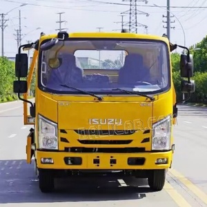 1SUZU 4X2 5ton platformu yol kurtarma için tamir kamyonu çekme kamyon tekerlek kaldırma çekici kamyon - Product Image 3