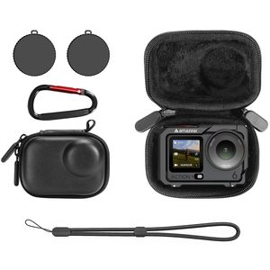 Estuche de Transporte AMAZEAR para Accesorios DJI OSMO Action 6, Bolsa de Viaje Portátil y Compacta, Estuche Rígido con Protección Interior Suave, Color Negro - Product Image 1