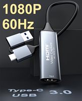Carte de capture vidéo 4K HDMI vers USB 3.0 Type C 1080P 60FPS Cam Link Capture Adapter Screen Record Device for Streaming and more