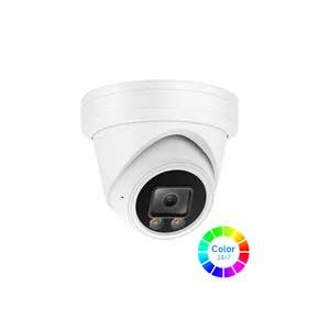 24/7 Full Color 8MP 4K Turret HD Analog 4 in 1 Security Dome Camera 2.8/3.6mm Starlight Lens Support Audio Over Coaxial