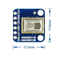 GY- AMG8833 IR 8x8 Modul Sensor Pengukuran Suhu Array Pencitraan Termal Inframerah untuk Penggunaan Rumah Tangga