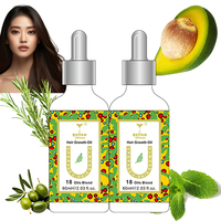 Minyak Pertumbuhan Rambut Kunyit Jahe Rosemary Mint Label Pribadi Perawatan Kulit Kepala Penumbuh Rambut Pasokan Pabrik Grosir