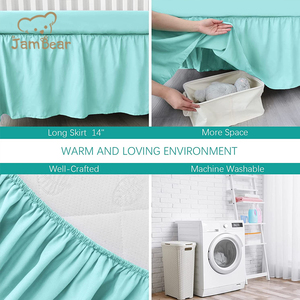 Reversible Baby Crib Skirt Standard Crib Nursery <strong>Bedding</strong> Crib Skirt <strong>Toddler</strong> <strong>Bed</strong> Skirt Organic Cotton Nursery <strong>Bedding</strong> for Baby - Product Image 6