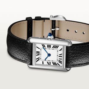 Montre de luxe pour homme et femme avec bracelet en cuir carré, montre mécanique élégante et raffinée de haute qualité avec cadran à aiguilles - Product Image 4