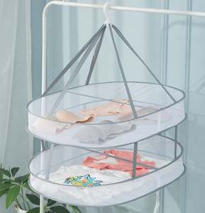 Séchoir à herbes en filet suspendu avec support de séchage en filet pliable pour herbes, fruits, légumes, plantes - Product Image 2