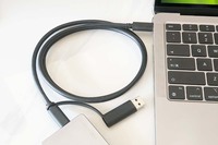 Cable Híbrido USB-C 3.0 SYONG de 3 pies (1 m) 2 en 1, 4K60Hz, 10Gbps, 100W, 5A, Carga Rápida con Blindaje Trenzado USB-A para Computadoras Lenovo