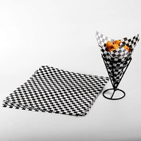 Logo bedruckte lebensmittel öl pergament wachs papier rot schwarz blau überprüft burger sandwich französisch frites wraps