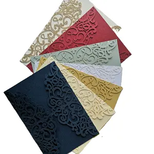 New Arrival Wedding Card Design Event & Party Supply Laser Cut Wedding Card Invitations