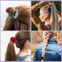 Petits chouchous en satin de soie, élastiques à cheveux pour femmes et filles, accessoires pour cheveux, cadeau, accessoires élastiques pour cheveux