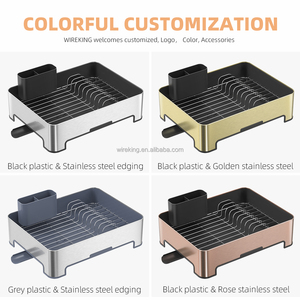 رف تجفيف الأطباق من الفولاذ المقاوم للصدأ من WIREKING للمطبخ من الفولاذ المقاوم للصدأ ، رف تخزين - Product Image 4