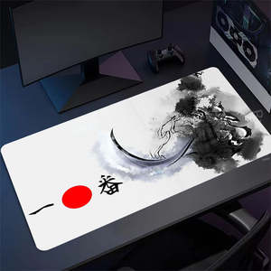 Tapis de souris de <span class=keywords><strong>jeu</strong></span> XXL personnalisé, anime japonais, samouraï, avec impression par transfert thermique, résistant à l'eau, plus doux, stock disponible - Product Image 2
