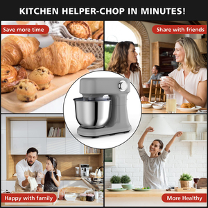 Batidora de Pedestal Cheftronic Profession de 5L, 1500W, 12 Velocidades, Máquina para Pasteles, Amasadora Planetaria, Electrodoméstico Pequeño de Cocina de 10L - Product Image 4
