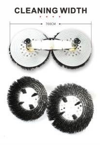 Brosse électrique solaire de 5,5 m à double tête <span class=keywords><strong>pour</strong></span> le nettoyage extérieur des fenêtres et des panneaux solaires - Product Image 2
