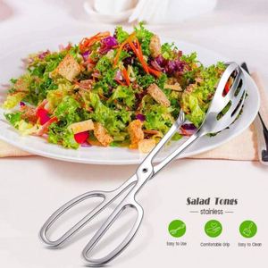 Pince de cuisine professionnelle en acier inoxydable épaissi pour salade, buffet et service traiteur - Product Image 2