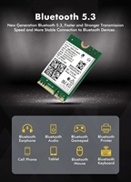 Banda dual WiFi6E AX210 inalámbrico 2,4 Gbps BT5.3 802.11AX inalámbrico AX210 para Intel AX210NGW M.2 NGFF Wlan WiFi tarjeta 006 versión