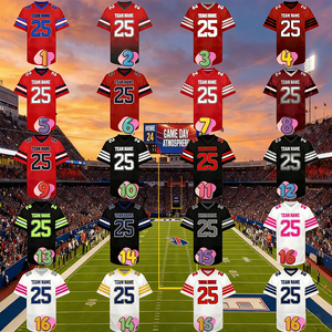 <span class=keywords><strong>Maglia</strong></span> da Football Americano Personalizzata per Uomo, Ricamata, Tutte le Squadre, Uniforme da Rugby di Alta Qualità, Spedizione Rapida - Product Image 1