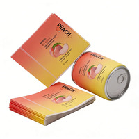 Étiquette thermorétractable personnalisée en film PET PVC de haute qualité pour canettes, qualité alimentaire
