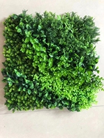 Mur végétal vertical en fleurs résistantes aux UV en plastique pour la décoration de la maison et du jardin