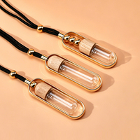 Flacon en verre transparent rond 5ml 7ml 10ml avec bouchon en liège et cordelette, flacon vide, 100 pièces, diffuseur, vente en gros