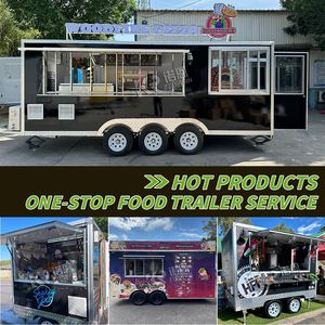 Remorque de restauration mobile pour boissons, café et restauration rapide avec cuisine complète, vente en gros, remorque alimentaire mobile rapide - Product Image 6