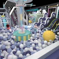 Maßgefertigte Kommerzielle Indoor-Spielplatzausrüstung Softplay-Bereich Rutsche Bällebad Kletternetz-Design für Einkaufszentrum FEC-Projekt