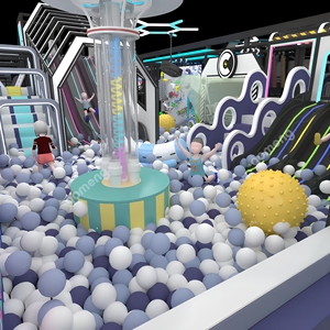 Attrezzature Personalizzate per Parchi Giochi Commerciali al Coperto, Area Giochi Morbida con Scivolo, Piscina di Palline, Rete per Arrampicata, Progettazione per Centri Commerciali e Progetti FEC - Product Image 1
