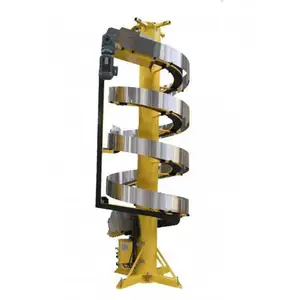 stainless steel pipe screw belt Suction Machine Motor Powder Belt conveyor spiral idler for silo cement