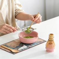 Ensemble de bols à matcha en céramique traditionnelle chinoise et japonaise Yi Ming, cérémonie du thé, porcelaine résistante à la chaleur, fouet durable, thé vert